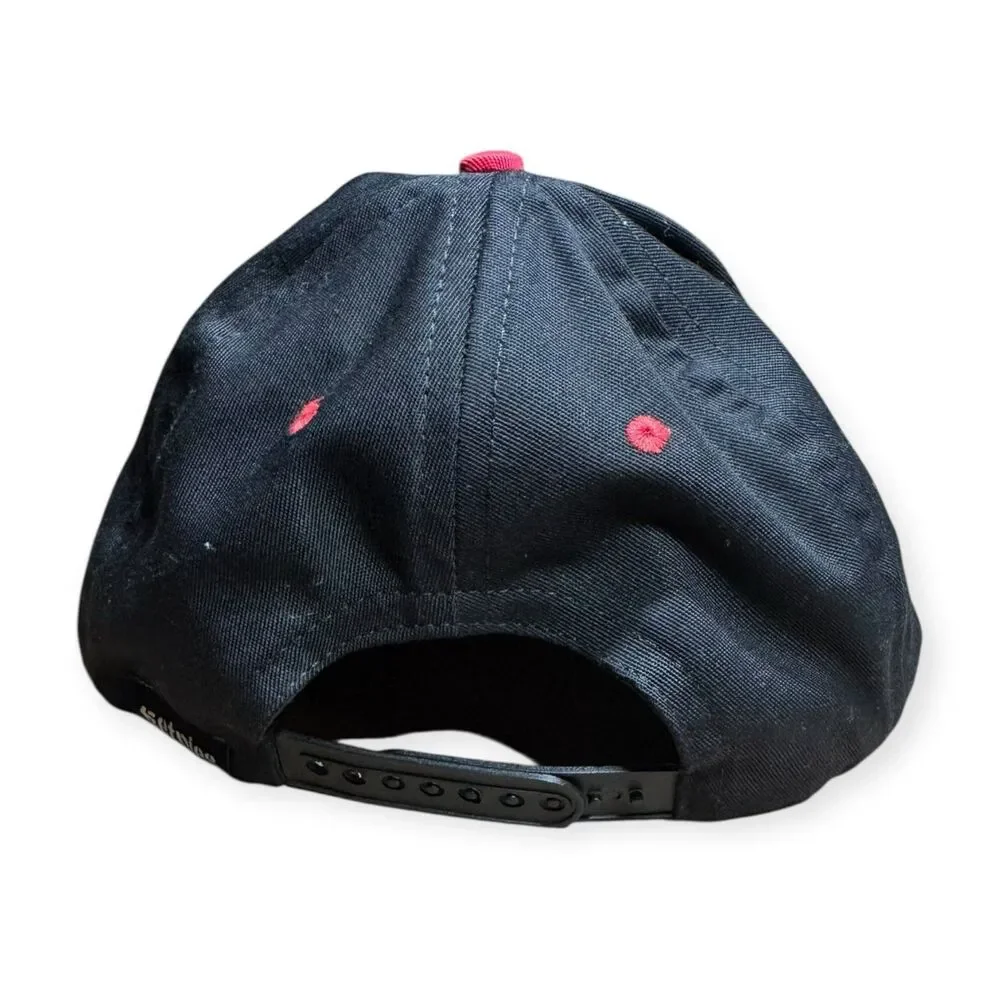 Etnies Corp Black Red Snapback Adjustable Skate Hat Retro Y2K‎